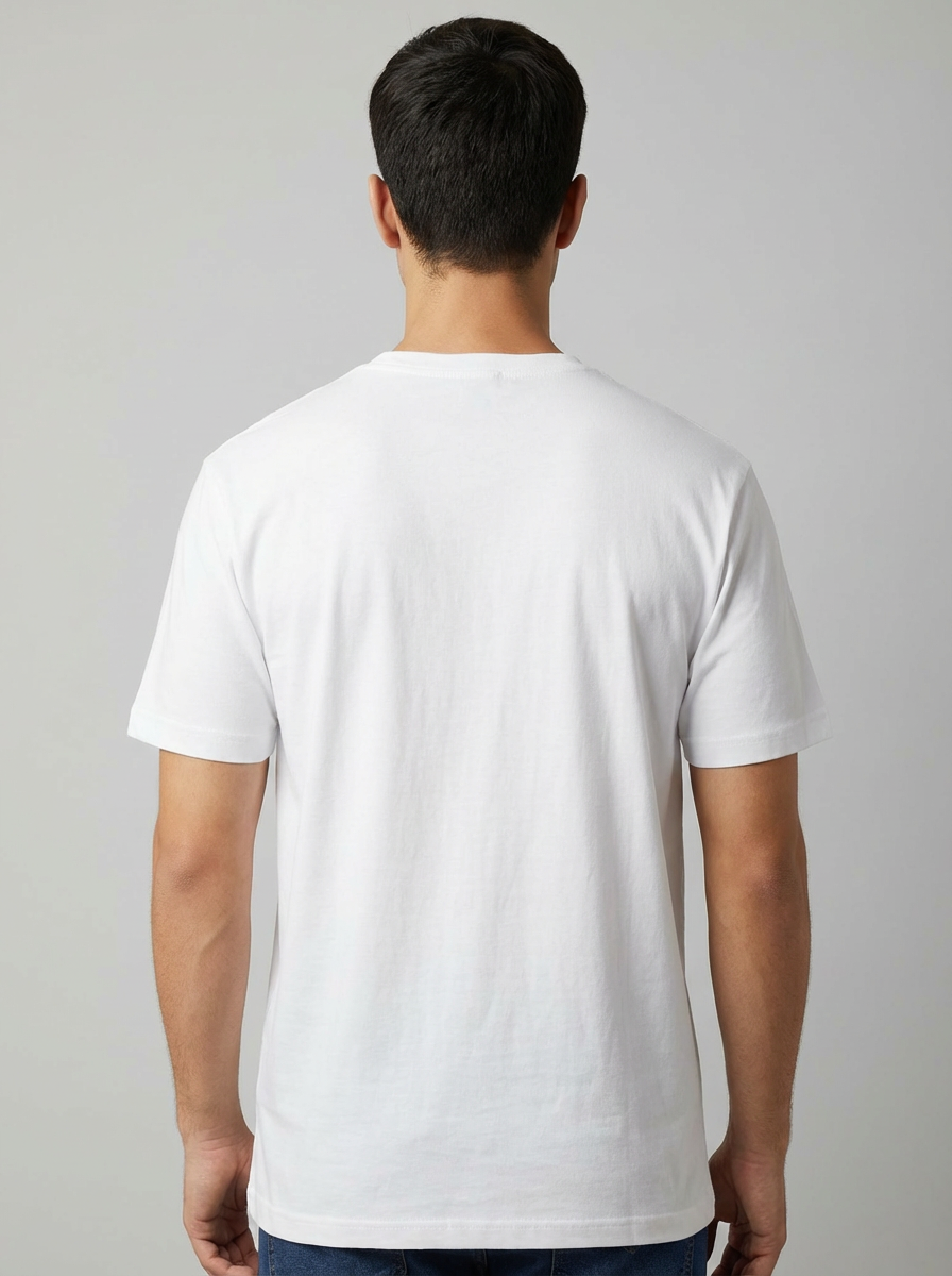 NEXPRNDE SOLID ROUND NECK TEE